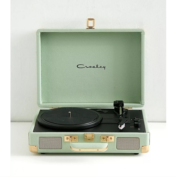 Crosley Other - Crosley Cruiser Mint and Gold Bluetooth Vinyl Record Player